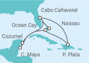 Itinerario del Crucero Bahamas, México, Estados Unidos - MSC Cruceros