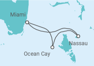 Itinerario del Crucero Bahamas y Ocean Cay TI - MSC Cruceros