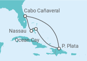 Itinerario del Crucero República Dominicana, Bahamas y Ocean Cay - MSC Cruceros