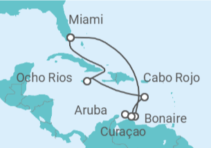 Itinerario del Crucero Bonaire, Aruba, Curaçao, Jamaica - MSC Cruceros