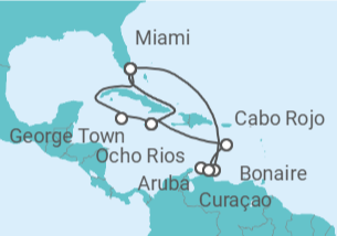 Itinerario del Crucero Islas Caimán, Jamaica, Bonaire - MSC Cruceros