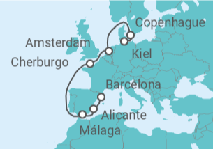 Itinerario del Crucero Dinamarca, Holanda, Francia - MSC Cruceros