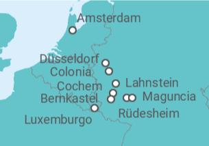 Itinerario del Crucero Viñedos del Rin y el Mosela - AmaWaterways