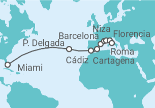 Itinerario del Crucero Cruce Cosmopolita - Oceania Cruises