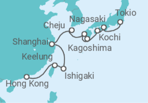 Itinerario del Crucero Encantamiento del Lejano Oriente - Oceania Cruises