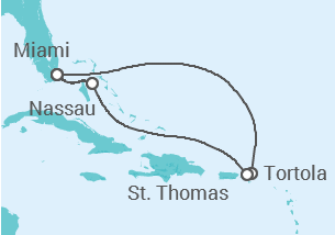 Itinerario del Crucero Vacaciones en Balmy Island - Oceania Cruises