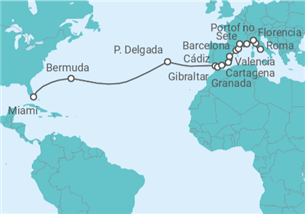 Itinerario del Crucero Del Nuevo Mundo a las Antiguas Costas - Oceania Cruises