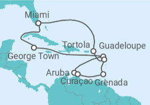 Itinerario del Crucero Caribe abundante - Oceania Cruises