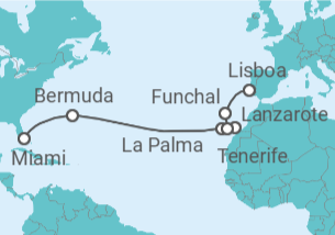 Itinerario del Crucero Coleccionista de las islas del Atlántico - Oceania Cruises