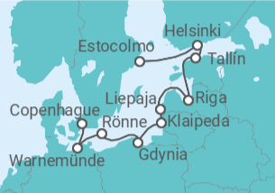 Itinerario del Crucero Bálticos hechizantes - Oceania Cruises