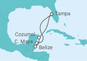 Itinerario del Crucero México, Belice - Celebrity Cruises