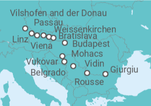 Itinerario del Crucero Gran Danubio - AmaWaterways