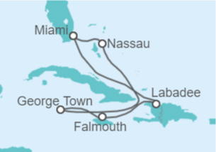 Itinerario del Crucero Bahamas, Islas Caimán, Jamaica - Royal Caribbean