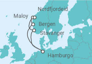 Itinerario del Crucero Fiordos Noruegos - Con vuelos - MSC Cruceros