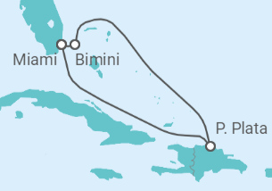 Itinerario del Crucero Seducción Dominicana - Virgin Voyages