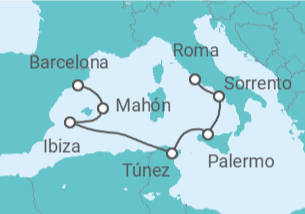 Itinerario del Crucero Un viaje a las joyas ocultas de Italia y al corazón de la cultura catalana - Explora Journeys