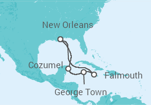 Itinerario del Crucero Caribe Occidental - Royal Caribbean