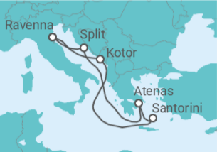 Itinerario del Crucero Grecia y el Adriático - Royal Caribbean