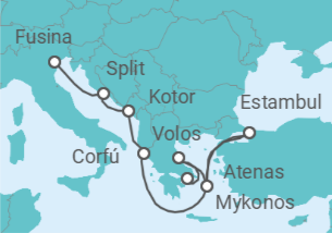 Itinerario del Crucero Un viaje de ritmos antiguos y encanto atemporal - Explora Journeys