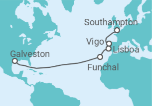 Itinerario del Crucero España, Portugal - Royal Caribbean