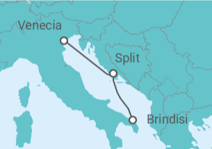 Itinerario del Crucero Croacia - MSC Cruceros