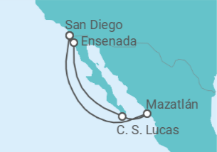 Itinerario del Crucero México - Royal Caribbean