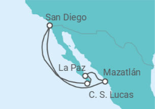 Itinerario del Crucero México - Royal Caribbean
