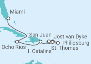 Itinerario del Crucero Un viaje de festividades tropicales e imponente belleza isleña - Explora Journeys
