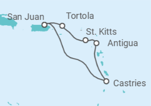 Itinerario del Crucero Caribe del Este: Islas Vírgenes - Virgin Voyages