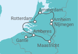 Itinerario del Crucero Holanda en Plena Temporada de Tulipanes - Riverside