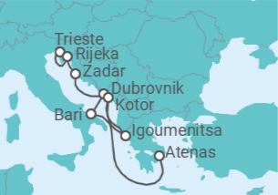 Itinerario del Crucero Historia y romance - Regent Seven Seas