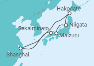Itinerario del Crucero Japón - Royal Caribbean