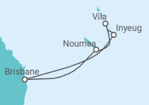 Itinerario del Crucero Nueva Caledonia, Vanuatu - Royal Caribbean