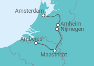 Itinerario del Crucero Holanda - Riverside
