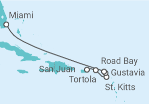 Itinerario del Crucero Un viaje de exploración caribeña y encanto isleño - Explora Journeys