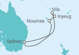 Itinerario del Crucero Nueva Caledonia, Vanuatu - Royal Caribbean