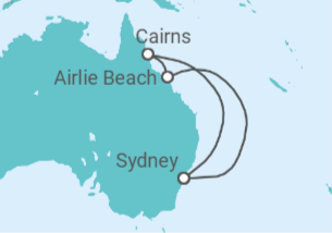 Itinerario del Crucero Australia - Royal Caribbean