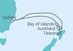 Itinerario del Crucero Nueva Zelanda - Royal Caribbean