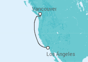 Itinerario del Crucero Mini Crucero: Costa del Pacífico - Princess Cruises