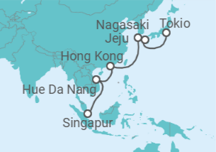 Itinerario del Crucero Japón, Corea Del Sur, China - Royal Caribbean