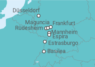 Itinerario del Crucero Fiestas navideñas en Alemania, Francia y Suiza - Riverside