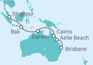 Itinerario del Crucero Australia, Marruecos - Carnival Cruise Line