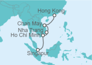 Itinerario del Crucero Vietnam - Cunard