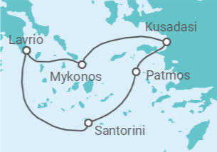 Itinerario del Crucero Icónicas Islas Griegas 2027 - Celestyal Cruises