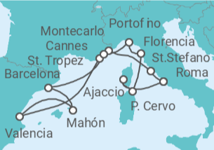 Itinerario del Crucero Un Viaje ampliado por paisajes rocosos, culturas diversas y ciudades fascinantes - Explora Journeys