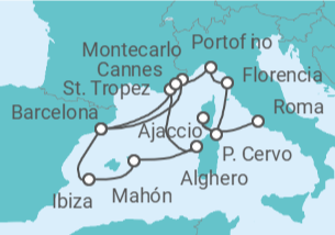 Itinerario del Crucero Un largo viaje por costas resplandecientes y bellezas serenas - Explora Journeys