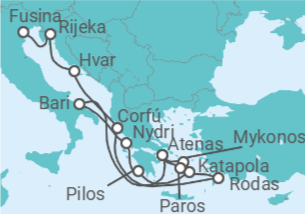 Itinerario del Crucero Un extenso viaje hacia placeres sensoriales y una naturaleza impresionante - Explora Journeys