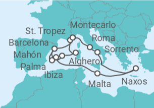 Itinerario del Crucero Un viaje por costas impresionantes e islas tranquilas - Explora Journeys