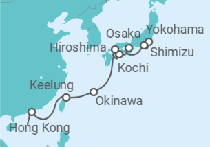 Itinerario del Crucero Taipéi, Osaka, Kochi y Okinawa - NCL Norwegian Cruise Line