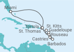 Itinerario del Crucero Islas de prestigio - Regent Seven Seas